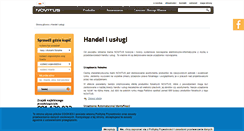 Desktop Screenshot of handel.novitus.pl